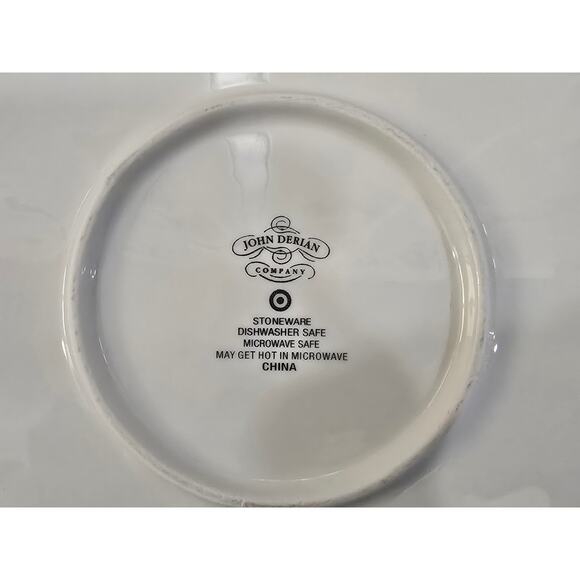 NWT John Derian Target Feathers Round Serving Platter – 13" Stoneware (lighter) - Picture 7 of 9